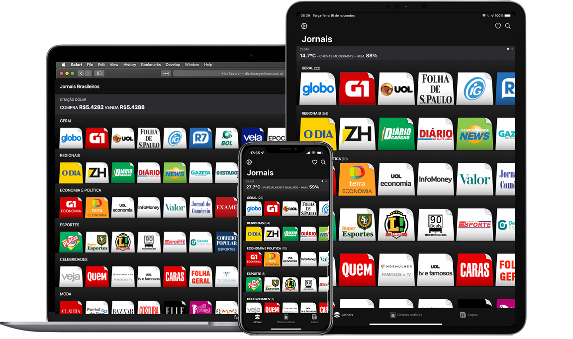 Desenvolvido para iOS, Android e Windows